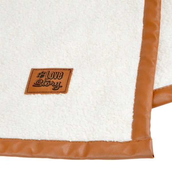 Pledas kreminės spalvos šuniui 50x70 cm – Love Story-image-4