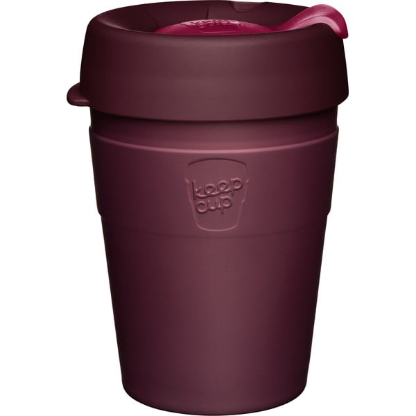 Violetinis kelioninis puodelis su dangteliu KeepCup Kangaroo Paw, 340 ml