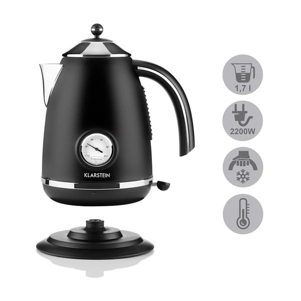 Juodos spalvos virdulys Klarstein Aquavita Chalet-image-4