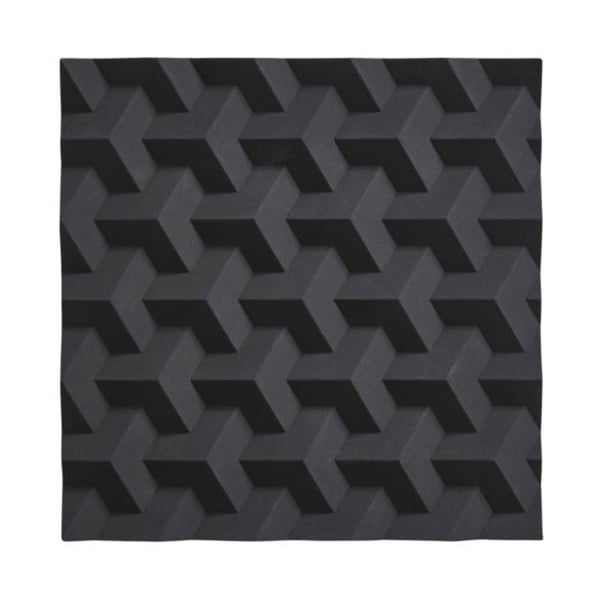 Juodas silikoninis karšto puodo kilimėlis Zone Origami Fold