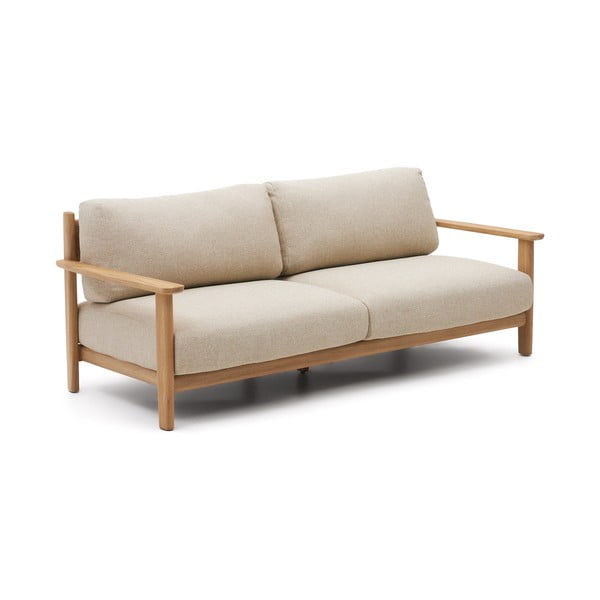 Iš tikmedžio masyvo sodo sofa smėlio spalvos/natūralios spalvos Tirant – Kave Home-image-2
