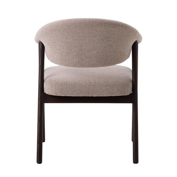 Smėlio spalvos iš ąžuolo masyvo valgomojo kėdžių komplektas su porankiais 2 vnt. Elk – Unique Furniture-image-3