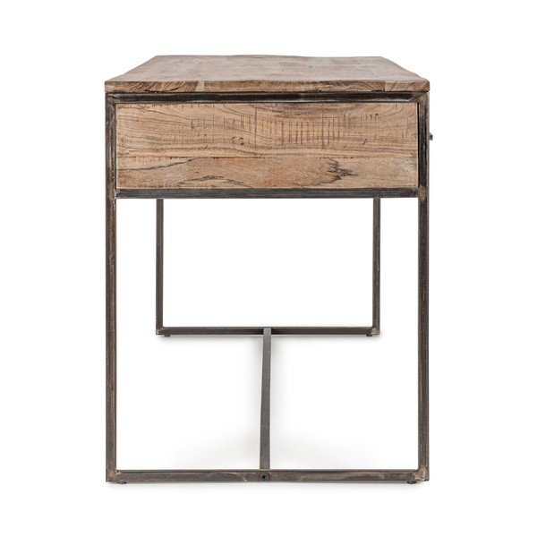 Rašomasis stalas su akacijos stalviršiu 60x150 cm Elmer – Bizzotto-image-4
