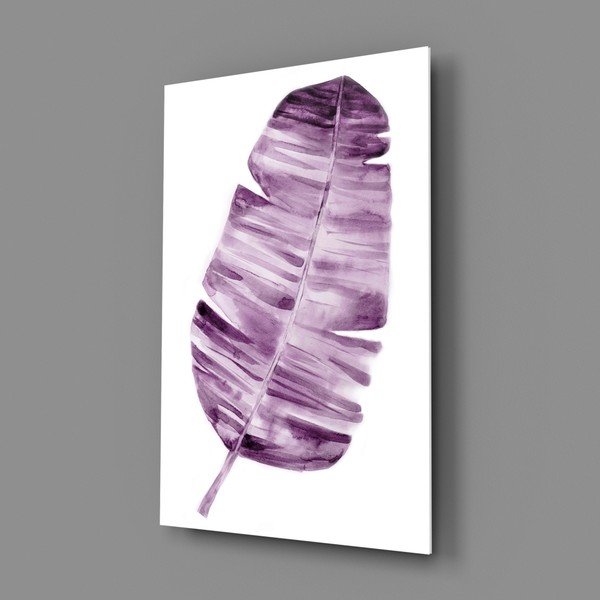Paveikslas ant stiklo Insigne Lila Leaf, 46 x 72 cm-image-3