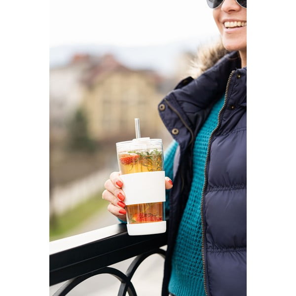 Termo puodelis baltos spalvos 600 ml Fuori – Vialli Design-image-4