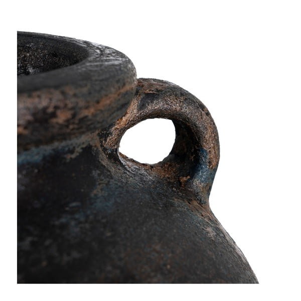 Tamsiai rudos spalvos iš terakotos aukšta vaza (aukštis 60 cm) Artem – Ixia-image-2