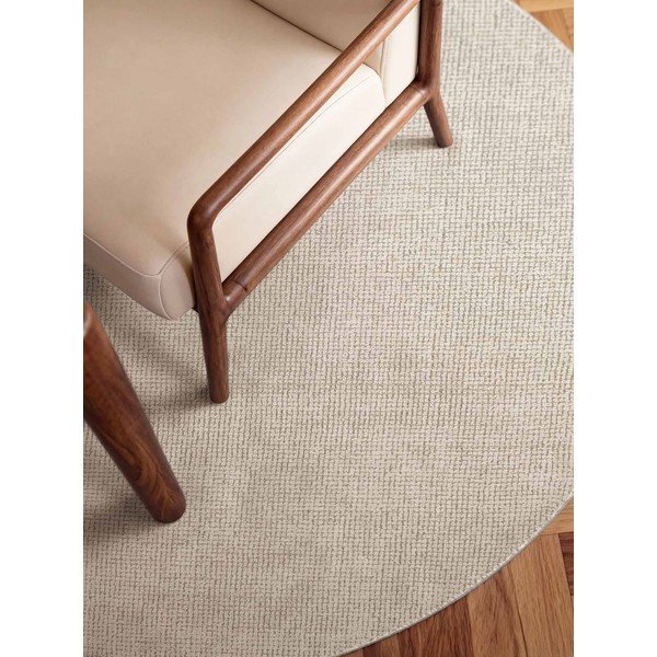 Rankų darbo kreminės spalvos iš vilnos apvalios formos kilimas ø 160 cm Greenwich – Ted Baker-image-4