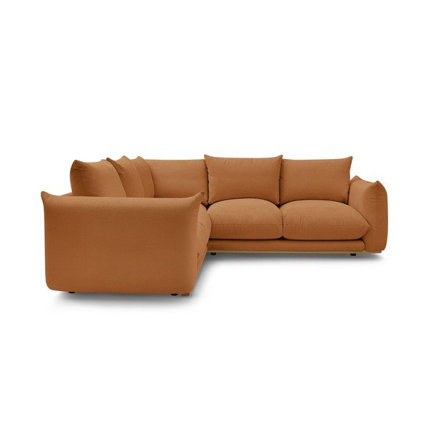 Kampinė sofa oranžinės spalvos Ernest – Bobochic Paris-image-3