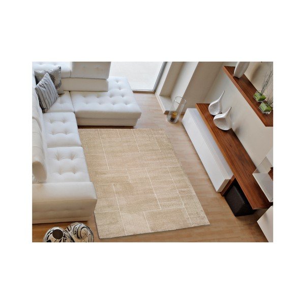 Smėlio spalvos kilimas Universal Tanum Dice, 80 x 150 cm-image-1