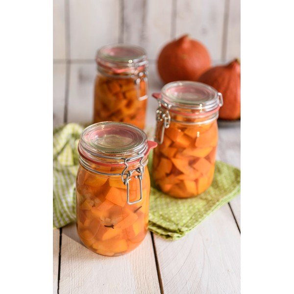 Stiklainis su spaustuku ir sandarikliu Dr. Oetker Jar, 1,14 l-image-1