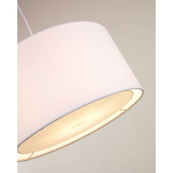 Baltos spalvos šviestuvo gaubtas ø 40 cm Santana – Kave Home-image-1