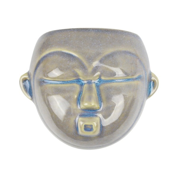 Pilkas sieninis vazonas PT LIVING Mask, 18,1 x 14,5 cm