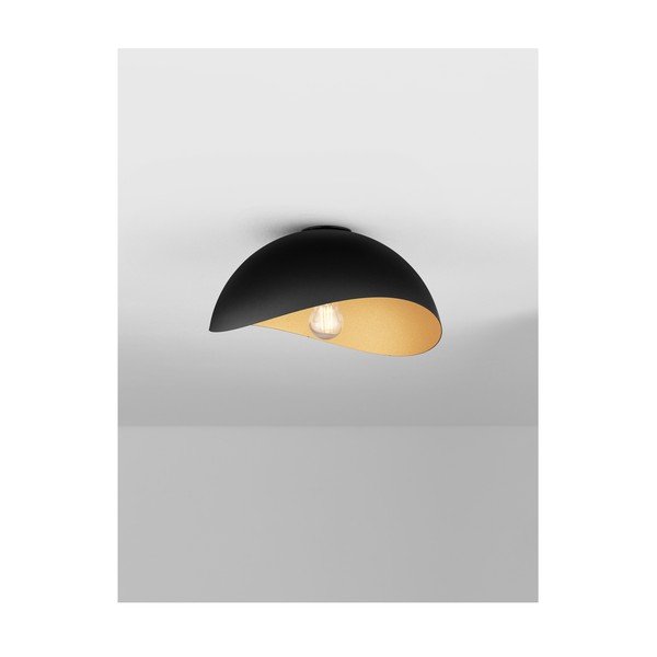 Matinės juodos spalvos/auksinės spalvos iš metalo lubinis šviestuvas Opsi – Nova Luce-image-3