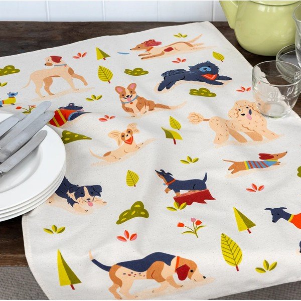 Iš medvilnės virtuvės rankšluostis 70x50 cm Dog Park – Rex London-image-1
