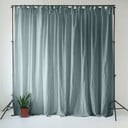Pilkai mėlynos spalvos iš lino užuolaida 140x300 cm Blue Fog – Linen Tales