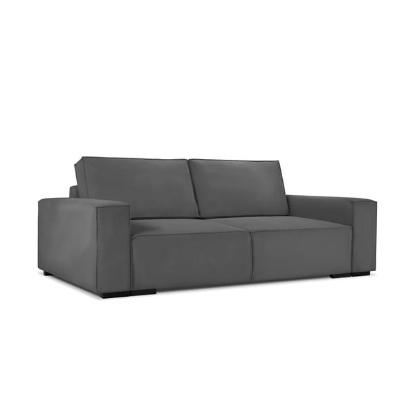 Tamsiai pilka aksominė sofa-lova Mazzini Sofas Azalea