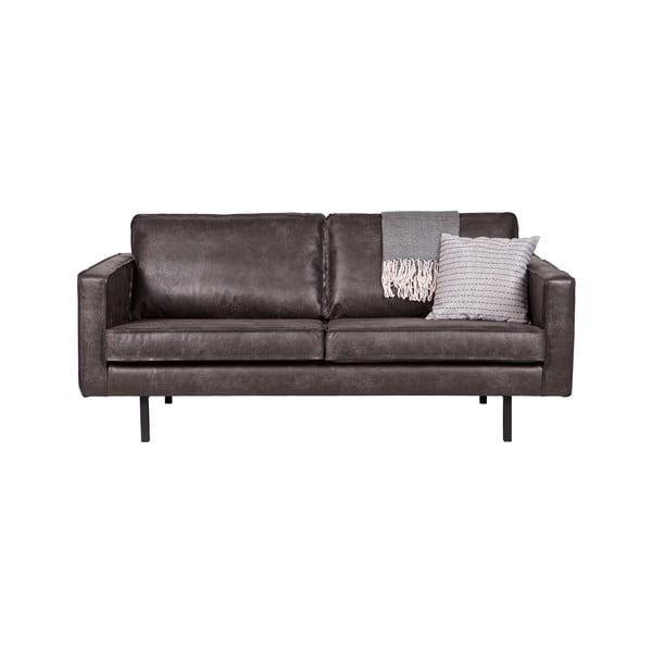 Juodos spalvos iš dirbtinės odos sofa 190 cm Rodeo – WOOOD-image-2