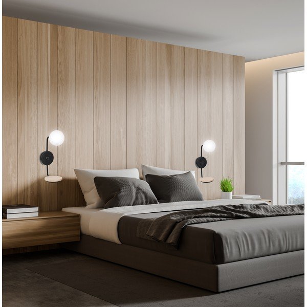 Juodas sieninis šviestuvas Ponio - Candellux Lighting-image-1