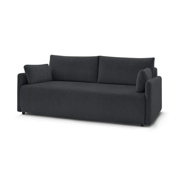 Iš kordinio velveto sulankstoma sofa tamsiai pilkos spalvos 211 cm Marcel – Bobochic Paris-image-3