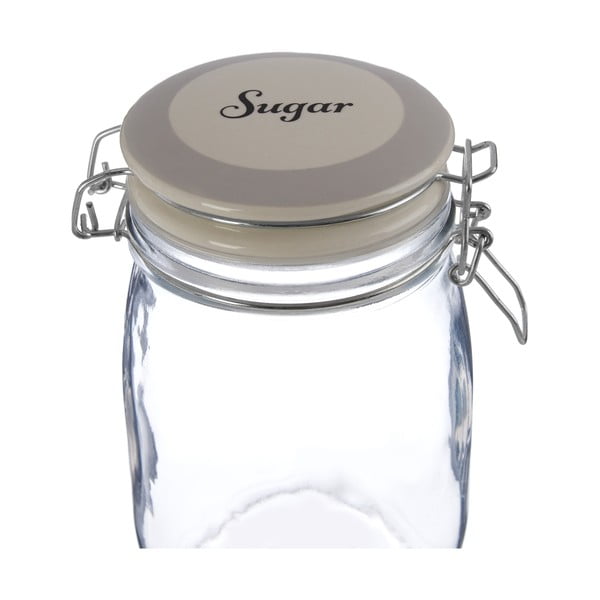 Iš stiklo  maisto laikymo indas cukrui Grocer – Premier Housewares-image-4