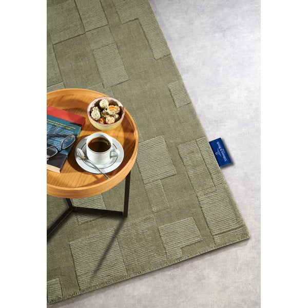 Rankų darbo iš vilnos kilimas žalios spalvos 80x150 cm Wilhelmine – Villeroy&Boch-image-2