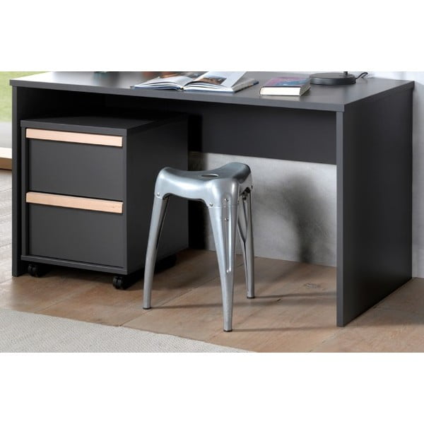 Vaikiška komoda tamsiai pilkos spalvos 48x60 cm London – Vipack-image-1