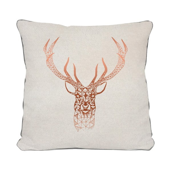 Smėlio spalvos pagalvėlė Really Nice Things Deer, 45 x 45 cm