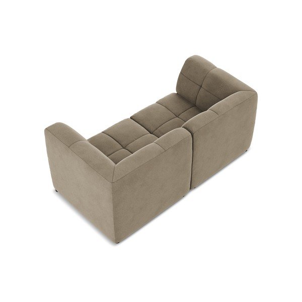 Rudos spalvos sofa iš velveto 180 cm Aloha – Makamii-image-4