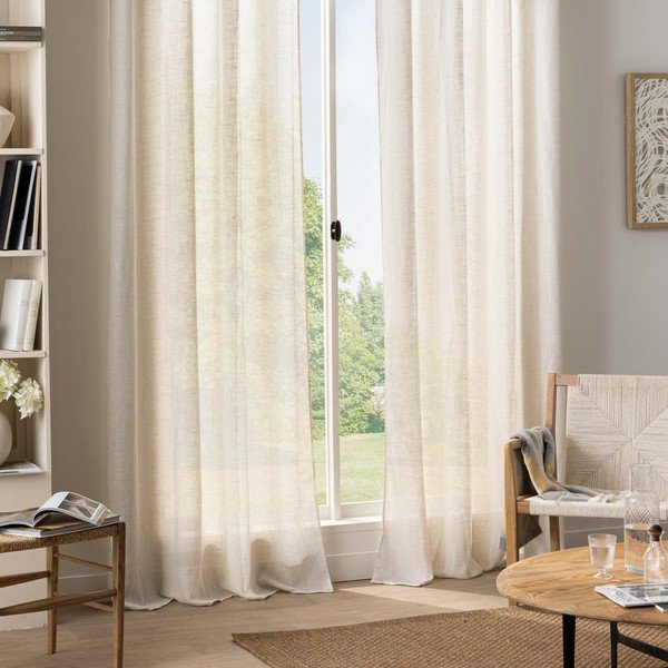 Kreminės spalvos užuolaida 140x240 cm Yoko – douceur d'intérieur-image-3