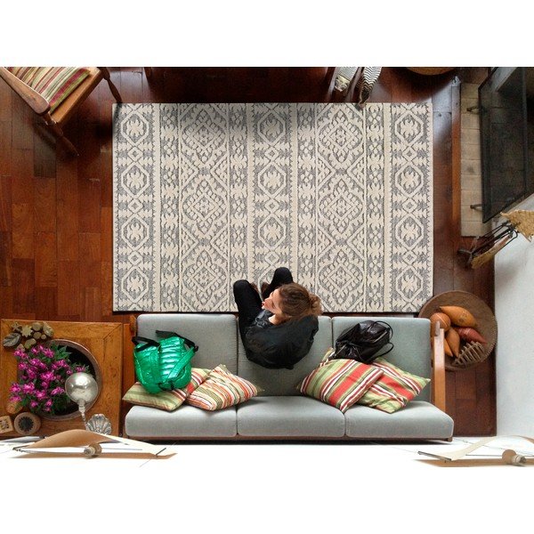 Smėlio spalvos kilimas Universal Piazza Ornament, 80 x 150 cm-image-1