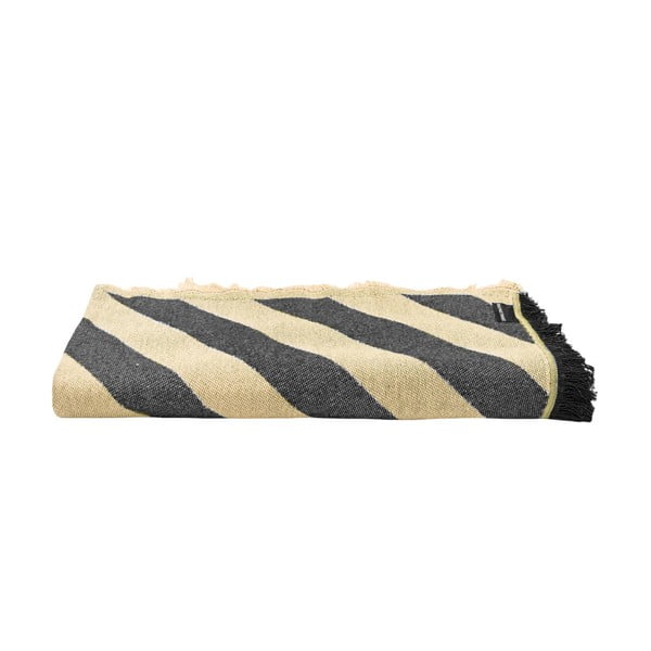 Lovatiesė juodos spalvos/smėlio spalvos dvigulei lovai 240x240 cm Black Lines – Really Nice Things-image-2