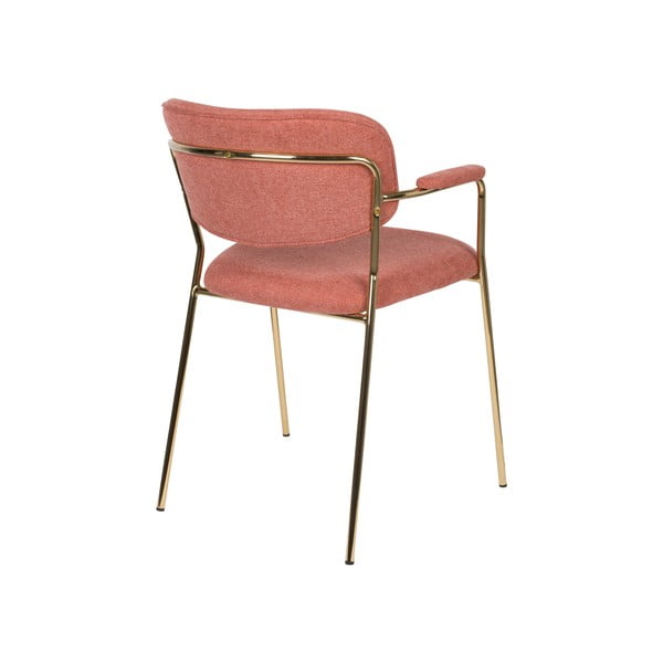 Valgomojo kėdės rožinės spalvos 2 vnt. Jolien – White Label-image-4