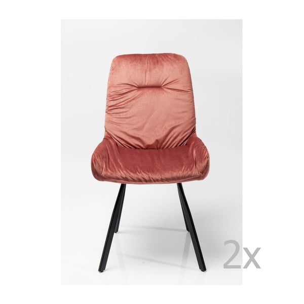 2 valgomojo kėdžių rinkinys su plienine konstrukcija "Kare Design Berry