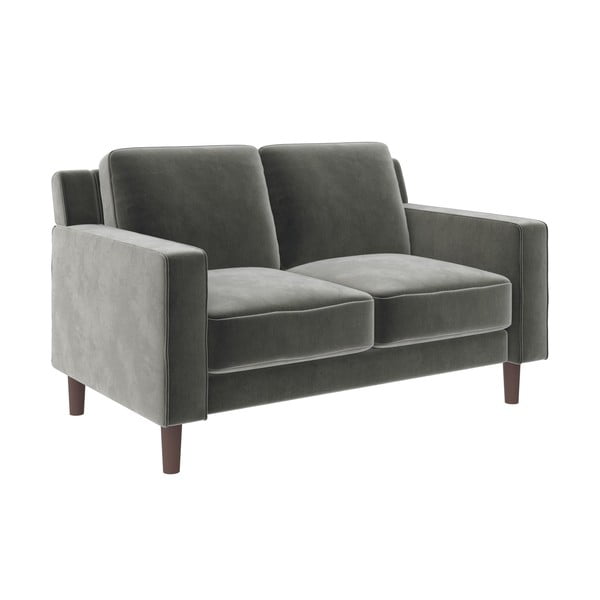 Iš velveto sofa pilkos spalvos 83 cm Brynn – Støraa-image-2