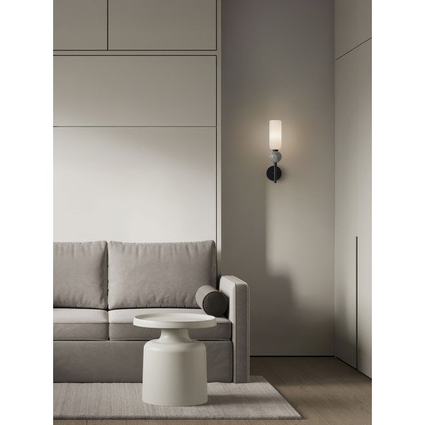 Matinės juodos spalvos iš akmens sieninė lempa Filomena – Nova Luce-image-1