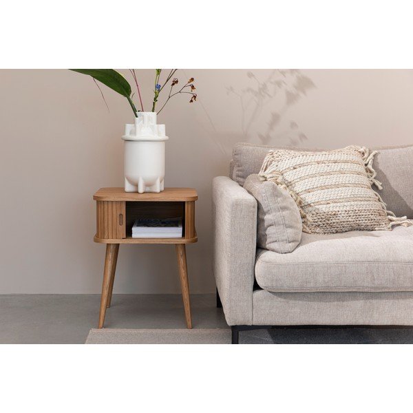 Natūralios spalvos naktinis staliukas iš ąžuolo Barbier – Zuiver-image-4