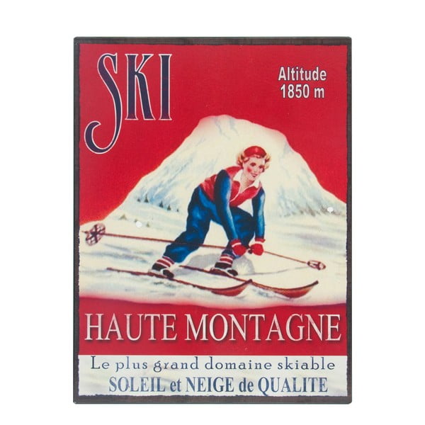 Sieninis ženklas "Antic Line Ski", 25 x 33 cm