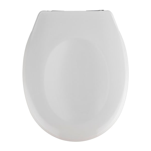 Balta lengvai užsidaranti tualeto sėdynė Wenko Savio, 45 x 37,5 cm