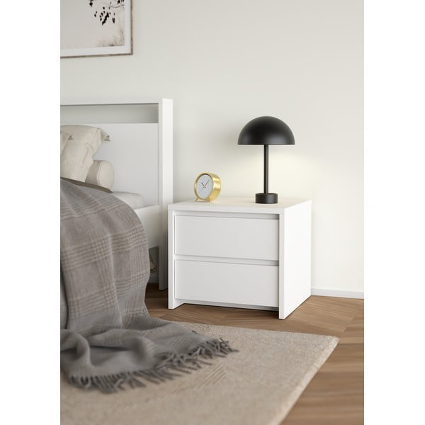 Baltos spalvos naktinis staliukas Next – Tvilum-image-1