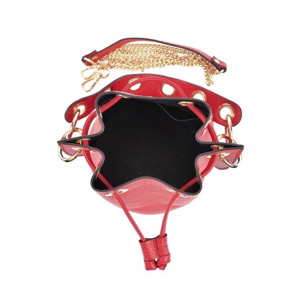 Raudona odinė rankinė Roberta M Rissio-image-2