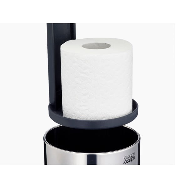 Iš metalo tualetinio popieriaus laikiklis sidabrinės spalvos Luxe – Joseph Joseph-image-3
