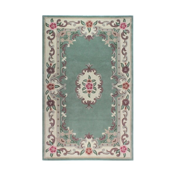 Žalias vilnonis kilimas Flair Rugs Aubusson, 75 x 150 cm