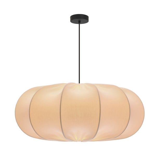 Baltos spalvos kabantis šviestuvas ø 52 cm su tekstiliniu gaubtu Cafee – Candellux Lighting-image-1