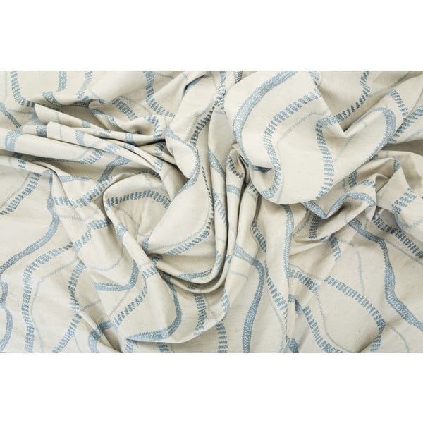 Užuolaida geltonos spalvos/mėlynos spalvos 140x245 cm Arcade – Mendola Fabrics-image-1