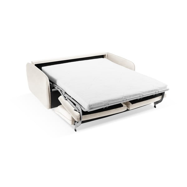 Sulankstoma sofa kreminės spalvos iš velveto 214 cm Vienna – Cosmopolitan Design-image-4