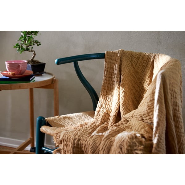 Lovatiesė smėlio spalvos dvigulei lovai 240x260 cm Reloved – JUNA-image-3