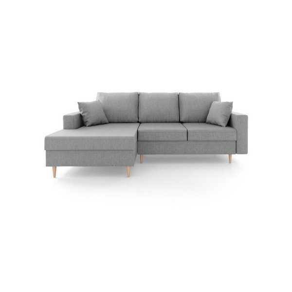 Pilka sofa-lova su daiktadėže Mazzini Sofos Aubrieta, kampas kairėje-image-3
