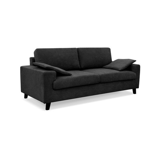 Juodos spalvos trivietė sofa Cosmopolitan design Munich-image-1