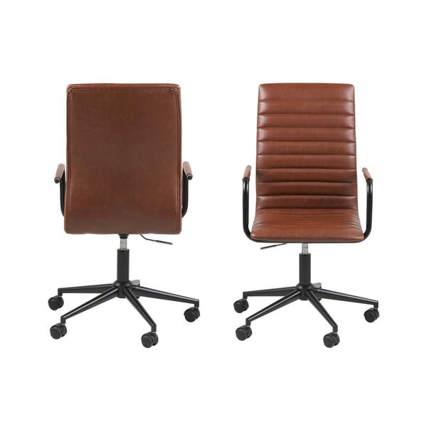 Rudos spalvos biuro kėdė Actona Winslow-image-3