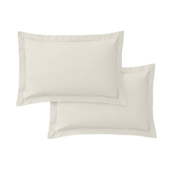 Iš medvilninio perkelio pagalvės užvalkalai 2 vnt. 50x75 cm Cotton Percale – Bianca